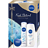 Nivea Fresh Natural Creme Soft sprchový gél 250 ml + dezodorant sprej 150 ml + krém 30 ml, kozmetická sada