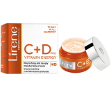 Lirene C+D Vitamin Energy hĺbkovo hydratačný a výživný krém pre všetky typy pleti 50 ml