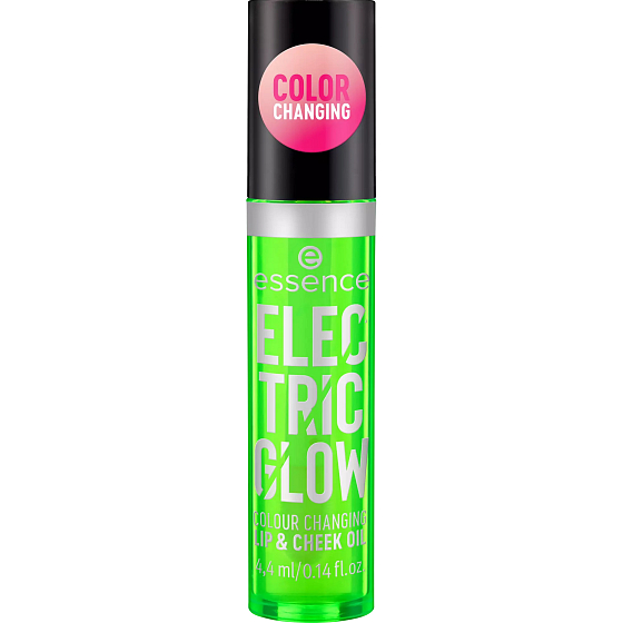 Essence Electric Glow Olej na pery a líca meniaci farbu 4,4 ml
