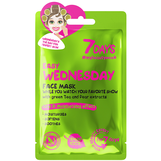 7Days Easy Wednesday Textilná pleťová maska pre všetky typy pleti 28 g