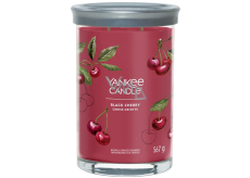 Yankee Candle Black Cherry - Sviečka s vôňou zrelej čerešne Signature Tumbler veľké sklo 2 knôty 567 g
