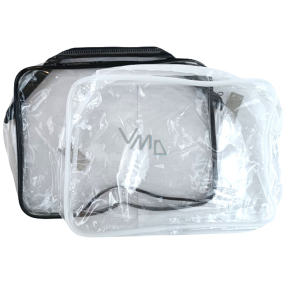Etue Kozmetická taška transparentná veľká 25 x 18 x 6 cm 1 kus rôzne typy