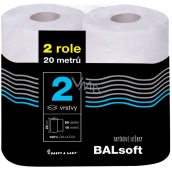 Balsoft kuchyňské utěrky 2 vrstvé 10 m 2 kusy