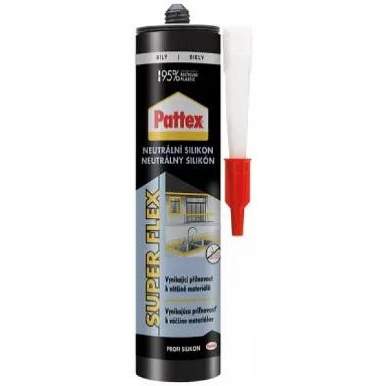 PATTEX Neutrálne silikón, biely, 280 ml