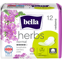 Bella Herbs Verbena Deo Fresh dámske vložky, 12 ks