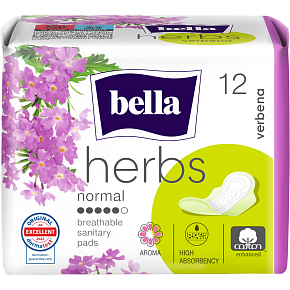 Bella Herbs Verbena Deo Fresh dámske vložky, 12 ks