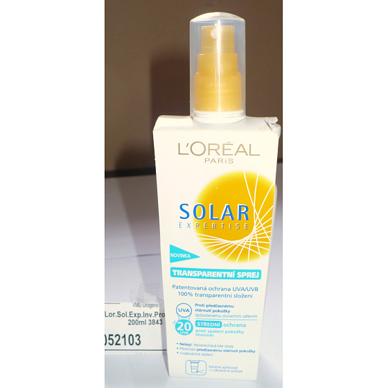 Loreal Paris Solar Expertise UV20 opaľovací transparentný sprej svetlá pokožka 150 ml