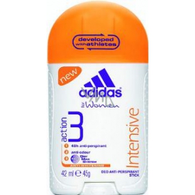 Adidas Action 3 Intensive antiperspirant dezodorant stick pre ženy 45 g