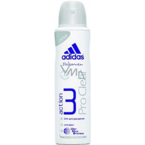 Adidas Action 3 Pro Clear antiperspitant dezodorant sprej pre ženy 150 ml