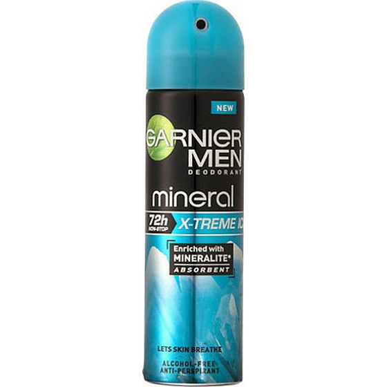 Garnier Men Mineral X-Treme Ice antiperspirant deodorant sprej pre mužov 150 ml
