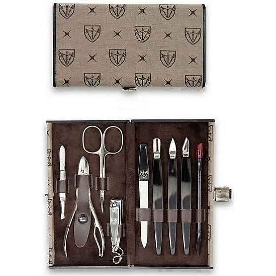 Kellermann 3 Swords Luxusná manikúra 9 dielna Textile textilníchm puzdre 7027 FN