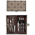 Kellermann 3 Swords Luxusná manikúra 9 dielna Textile textilníchm puzdre 7027 FN