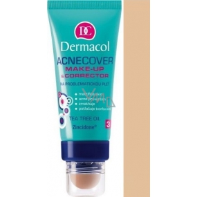 Dermacol Acnecover make-up & Corrector make-up a korektor 03 odtieň 30 ml + 3 g