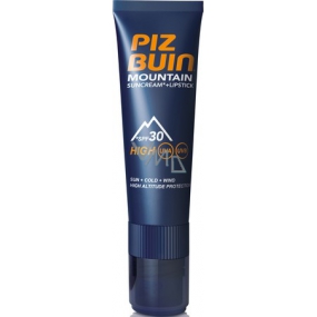 Piz Buin Mountain SPF30 slnečné krém 20 ml + SPF30 tyčinka na pery 2,3 ml
