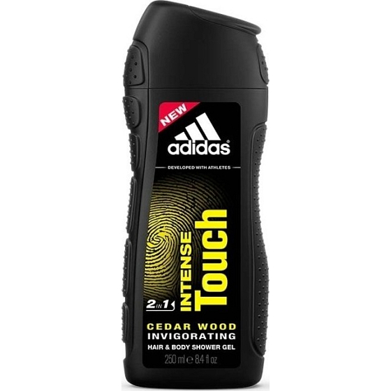 Adidas Intense Touch 2v1 sprchový gél na telo a vlasy pre mužov 250 ml