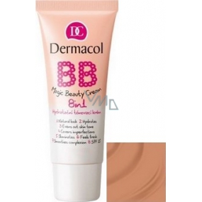 Dermacol Magic Beauty Cream hydratačný BB krém 8v1 odtieň Shell 30 ml