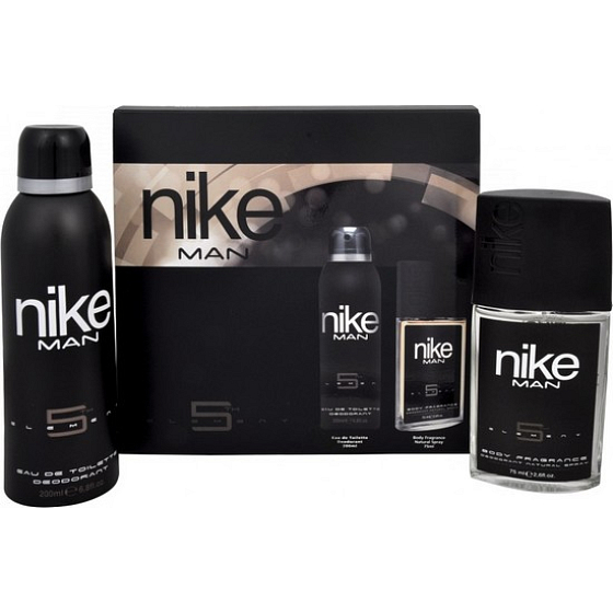 Nike 5th Element for Men parfumovaný deodorant sklo pre mužov 75 ml + dezodorant sprej 200 ml, kozmetická sada