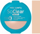 Miss Sporty So Clear Anti-Spot púder na problematickú pleť 001 Transparent 9,4 g