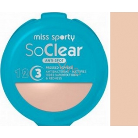 Miss Sporty So Clear Anti-Spot púder na problematickú pleť 001 Transparent 9,4 g