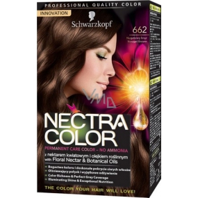 Schwarzkopf Nectra Color farba na vlasy 662 nugátové hnedá