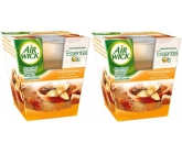 Air Wick Essential Oils Infusion Vanilla & Brown Sugar vonná sviečka v skle 2 x 105 g