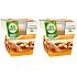 Air Wick Essential Oils Infusion Vanilla & Brown Sugar vonná sviečka v skle 2 x 105 g