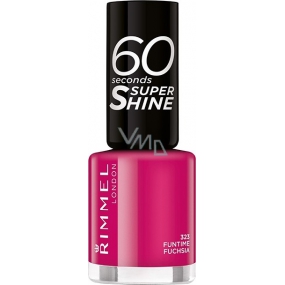 Rimmel London 60 sekund Super Shine Nail Polish lak na nechty 323 Funtime Fuchsia 8 ml