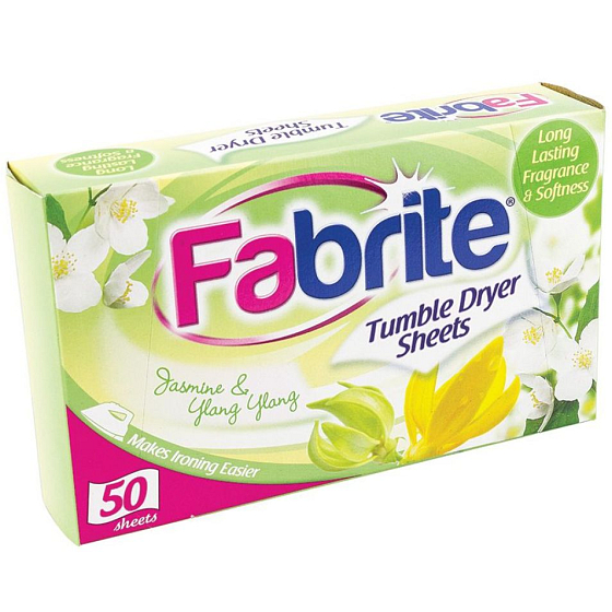 Fabrite Jasmine & Ylang Ylang vône do sušičky obrúsky 50 kusov