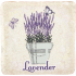 Bohemia Gifts Lavender kvetináč s motýľmi dekoratívnou Kachlík 10 x 10 cm