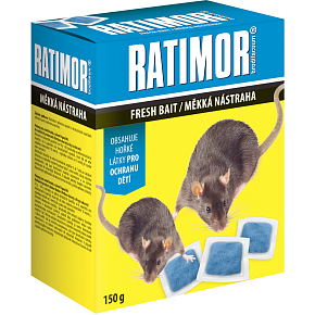 Ratimor Brodifacoum mäkká nástraha na hlodavce, 150 g Ratimor Brodifacoum mäkká nástraha na hlodavce, 150 g