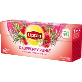 Lipton Raspberry Punk ovocný aromatizovaný čaj s rozmarínom 20 nálevových vrecúšok 36 g