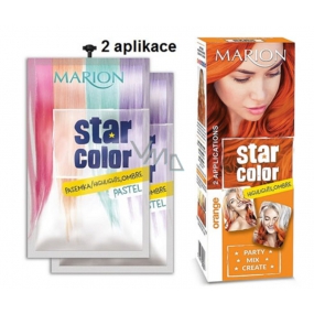 Marion Star Color zmývateľná farba na vlasy Orange - Oranžová 2 x 35 ml