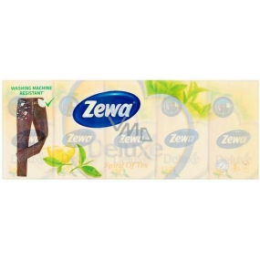 Zewa Deluxe Spirit of Tea parfumované papierové vreckovky 10 x 10 kusov