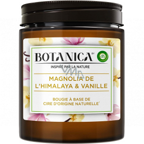 Air Wick Botanica Vanilka a himalájska magnólia vonná sviečka sklo, doba horenia až 40 hodín 205 g