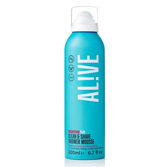 Alive Magnesium Plus magnéziová čistiaca a holiace pena na telo 200 ml