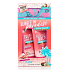 Dirty Works Bubble In Paradise sprchový gél 125 ml + telové mlieko 125 ml + kúpacie čiapky 1 kus, kozmetická sada