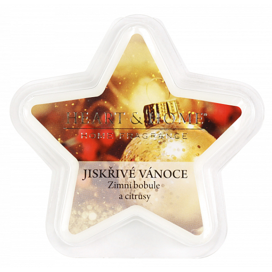 Heart & Home Šumivý vianočný sójový vosk s prírodnou vôňou 26 g