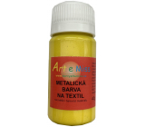 Art e Miss Metalická farba na textil 62 Yellow 40 g