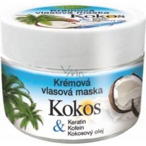 Bione Cosmetics Coconut & Keratin krémová maska na vlasy 260 ml