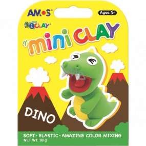 Amos I-Clay Mini Clay Dino modelovacia sušiaca hlina 4 farby x 7,5 g