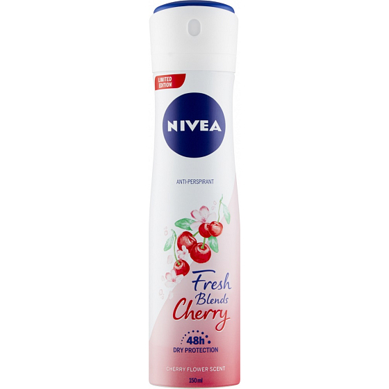 Nivea Fresh Blends Cherry 48h antiperspirant deodorant v spreji pre ženy 150 ml