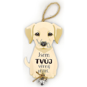 Nekupto Pets Drevený nápis Pes Som tvoj verný priateľ 9,5 x 16,5 x 2,5 cm