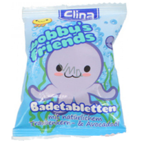 Elina Honey Bobbys Friends Octopus šumivé tablety do kúpeľa 40 g