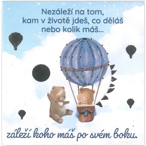 Albi Magnet s reliéfom Nezáleží na tom, kam v živote ideš 6,5 x 6,5 cm