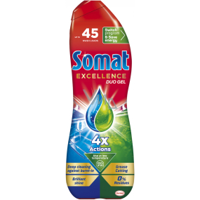 Somat Excellence Duo Gel AntiGrease gél do umývačky riadu 45 dávok 810 ml