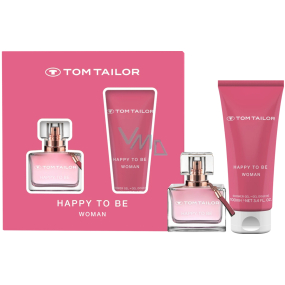 Tom Tailor Happy To Be parfumovaná voda 30 ml + sprchový gél 100 ml, darčeková súprava pre ženy
