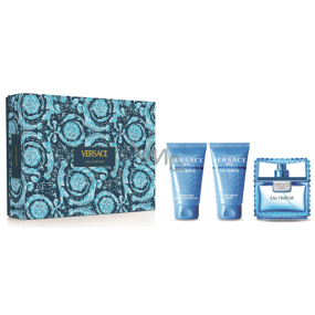 Versace Eau Fraiche Man toaletná voda 50 ml + balzam po holení 50 ml + sprchový gél 50 ml, darčeková sada pre mužov