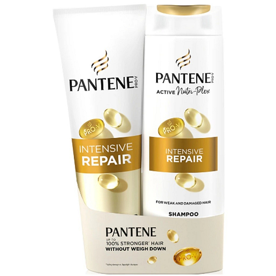 Pantene Intensive Repair šampon 400 ml a kondicionér 275 ml pro poškozené vlasy – sada vlasové péče
