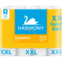 Harmony Comfort XXL 2-vrstvový toaletný papier, 24 rolí, 18,2 m rola