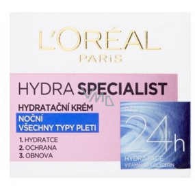Loreal Paris Hydra Specialist nočný hydratačný krém pre všetky typy pleti 50 ml